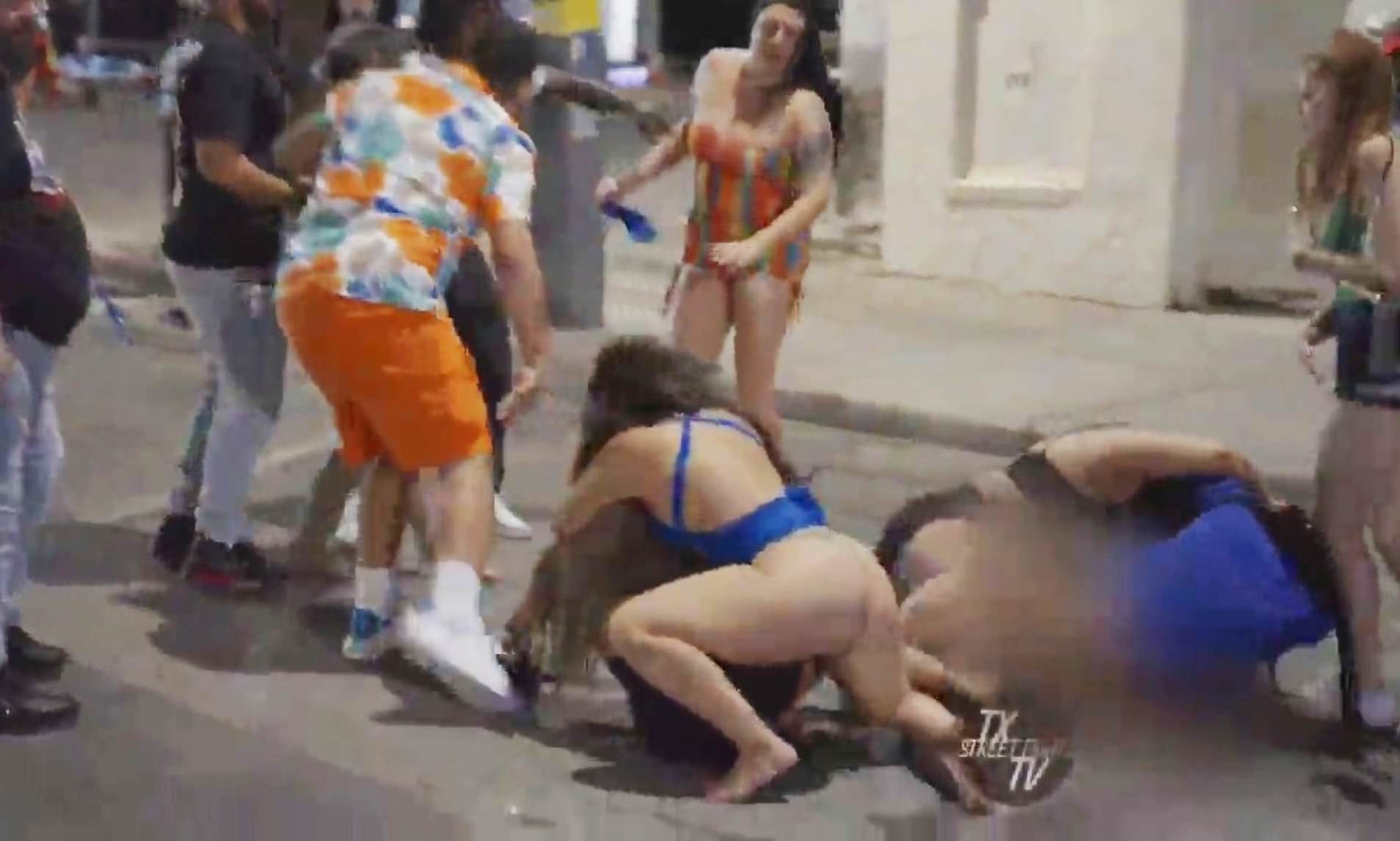 Naked Street Fight throats ever