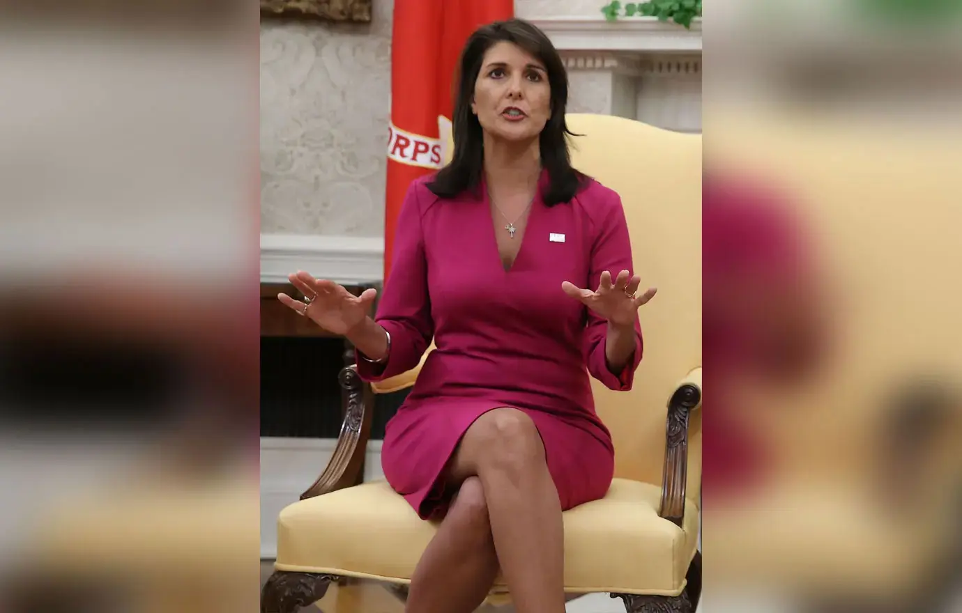 dave wren recommends Nikki Haley Cameltoe