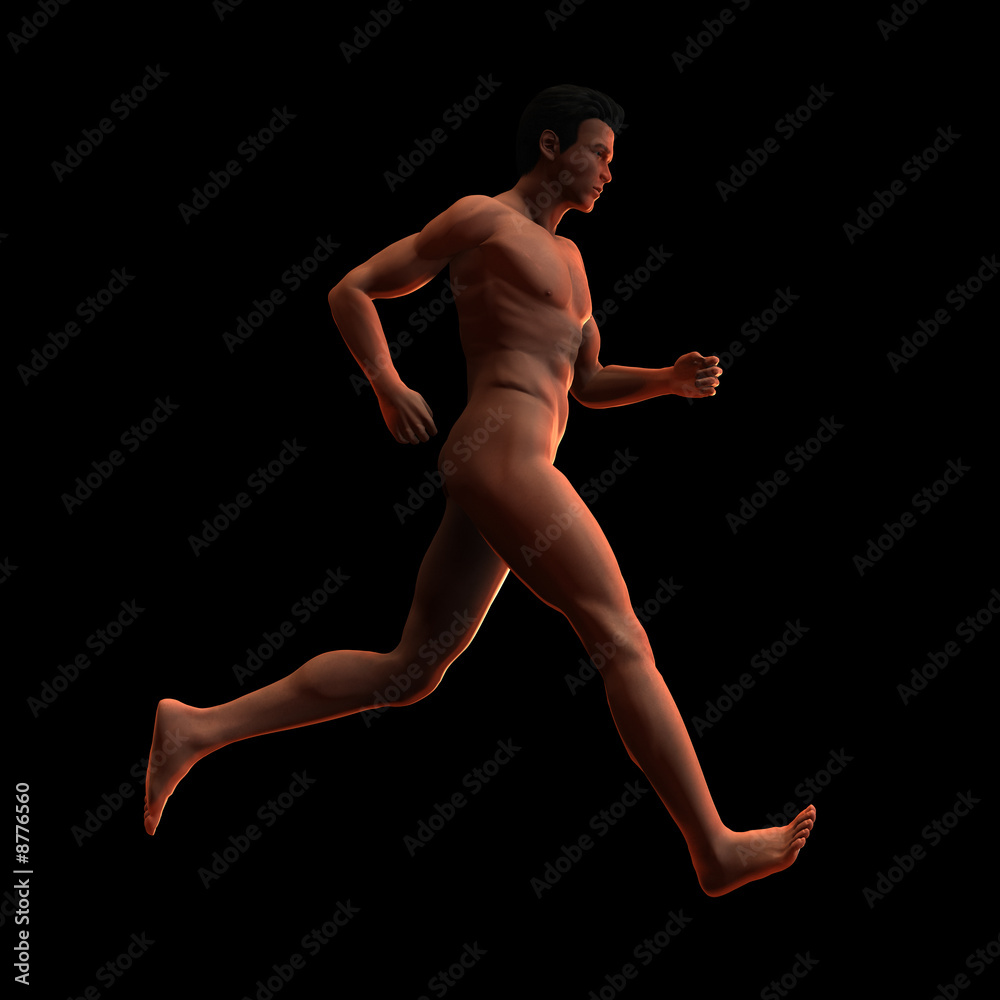 nude running