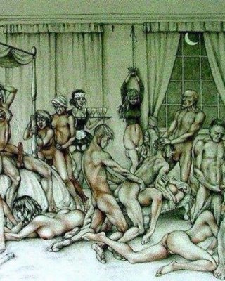 orgy cartoon