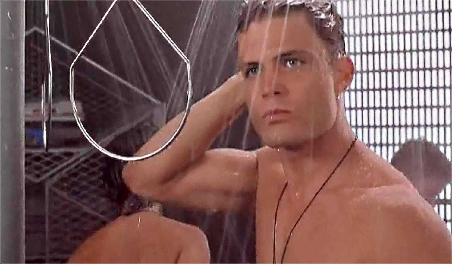 shower scene in starship troopers