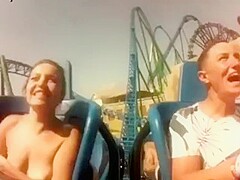 aj policarpio share tits on a roller coaster photos