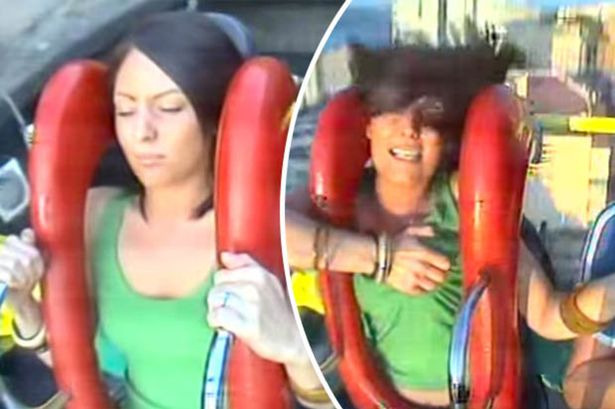 ashira givens recommends tits pop out on slingshot ride pic