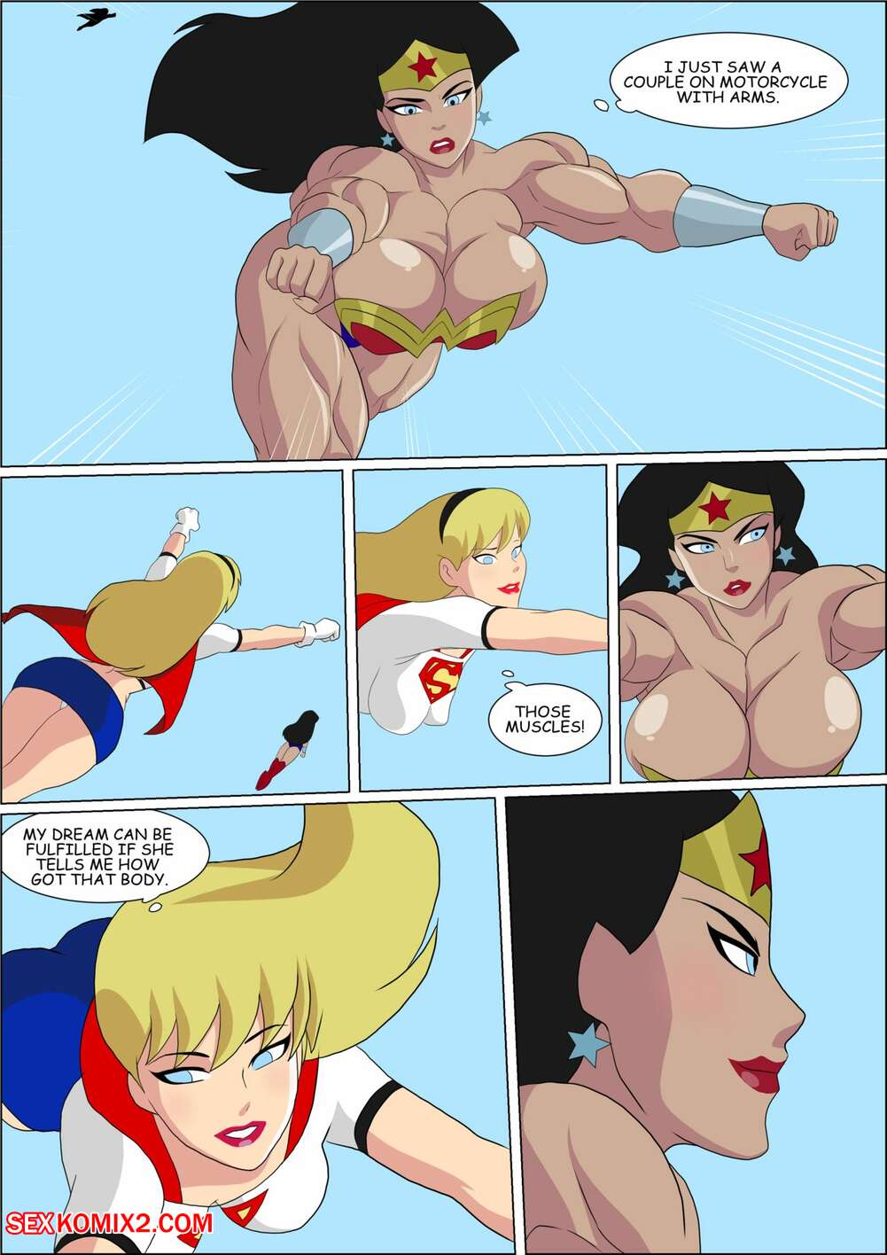 Wonder Women Nude nipple sucking